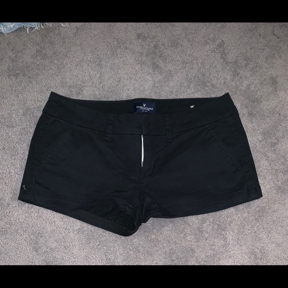 Black american eagle shorts